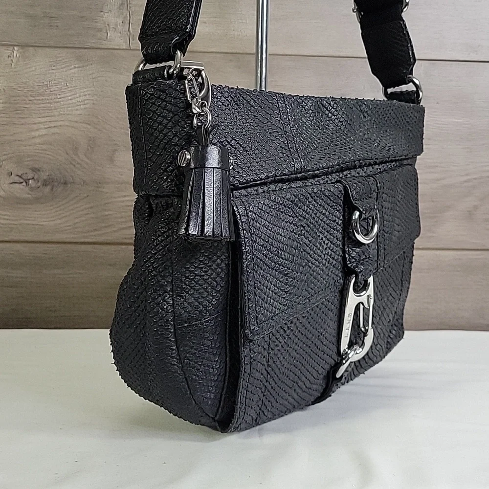L.A.M.B Gwen Stephani Vintage Y2k Snake Embossed Crossbody Shoulder Bag Purse